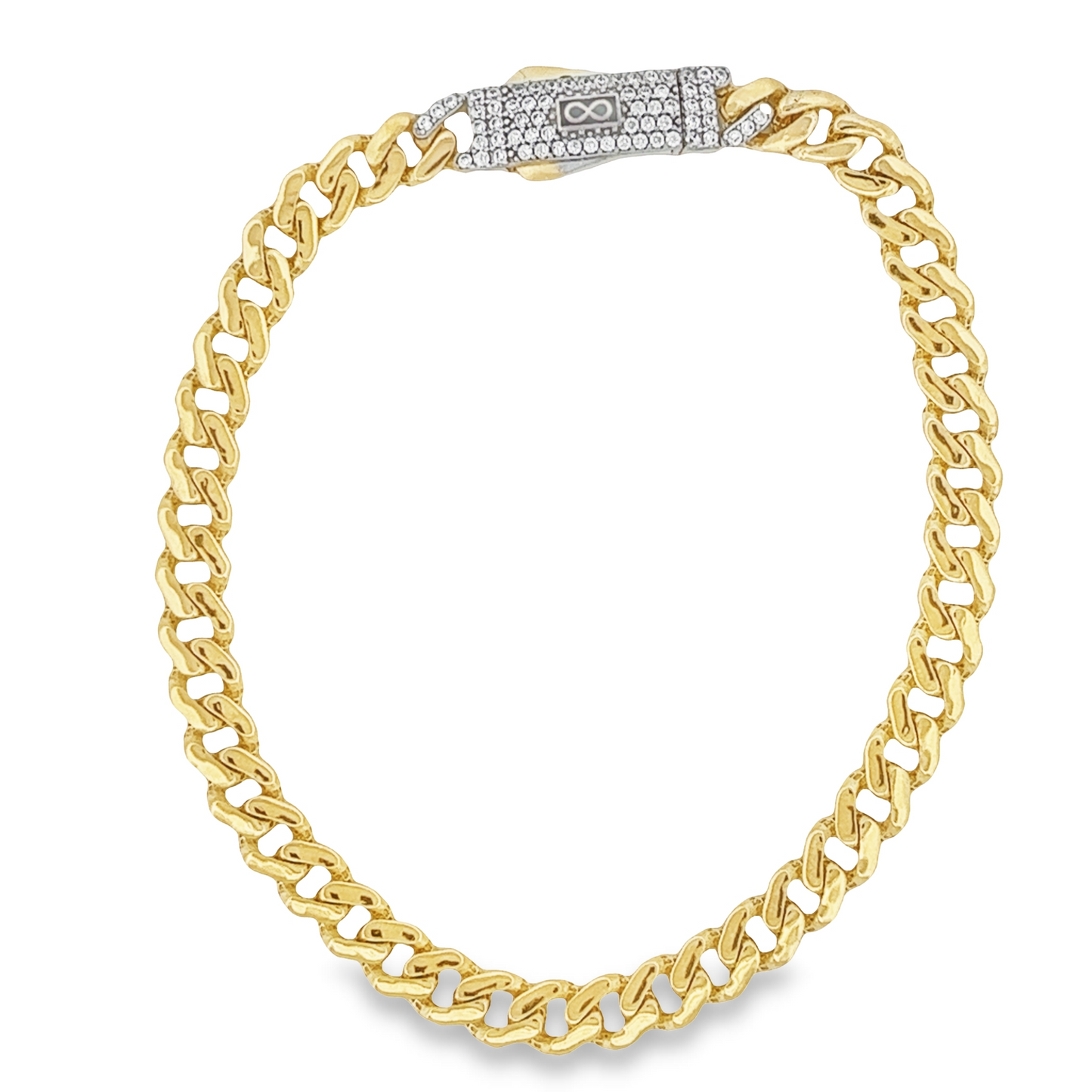 10K 6mm Monaco Bracelet