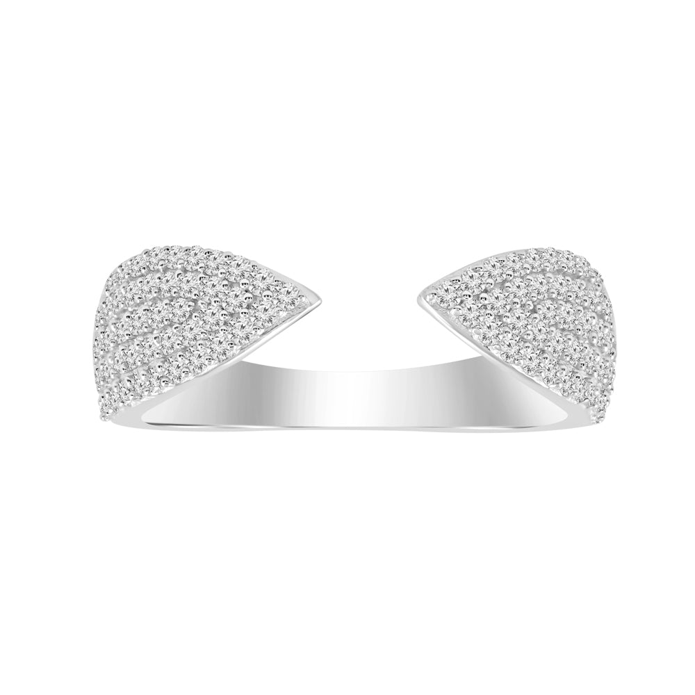 18K White Gold Diamonds Ring