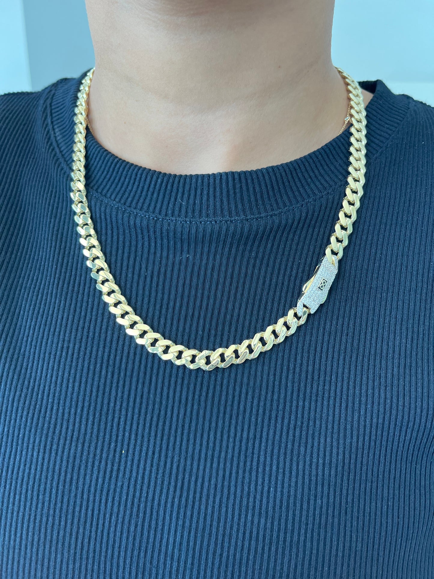 10K 8mm Monaco Necklace