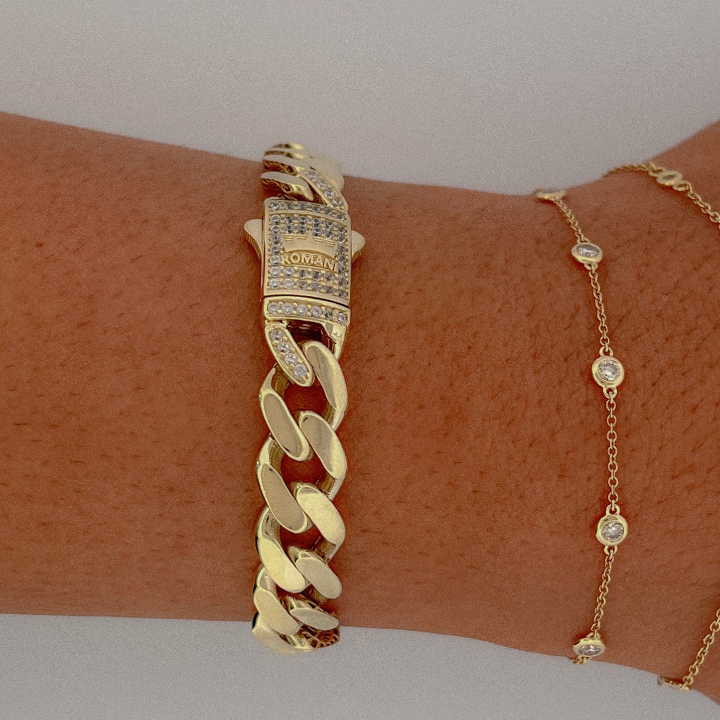 9MM Monaco Bracelet 14K
