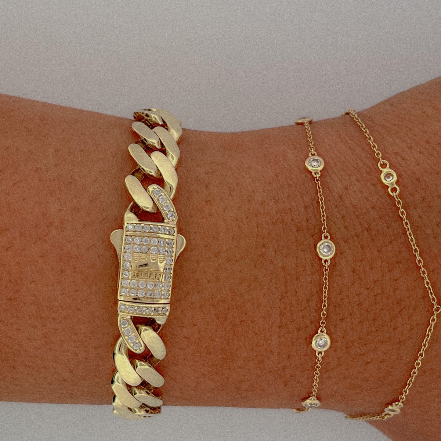 9MM Monaco Bracelet 14K