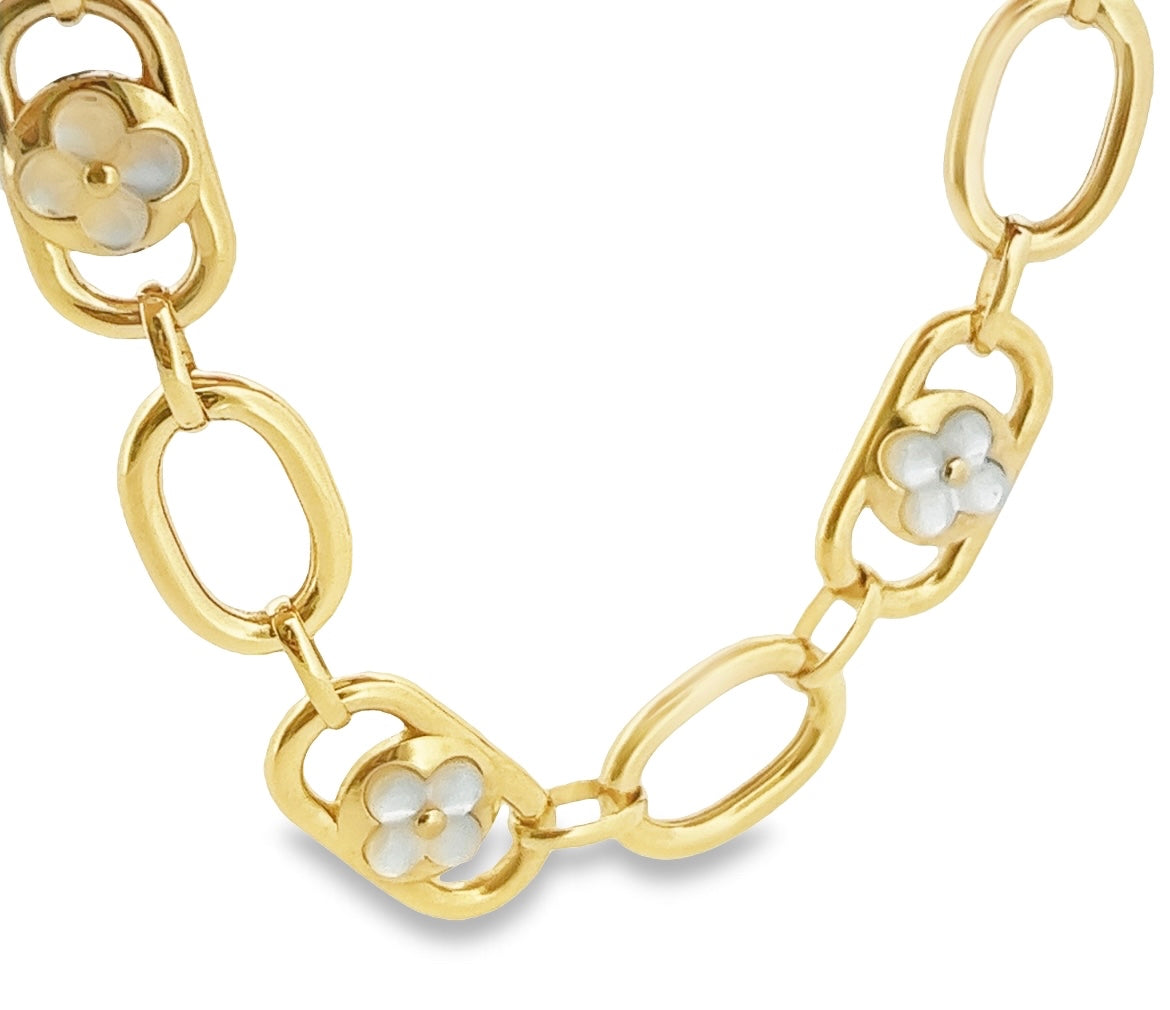 Flor Perla Oval Bracelet