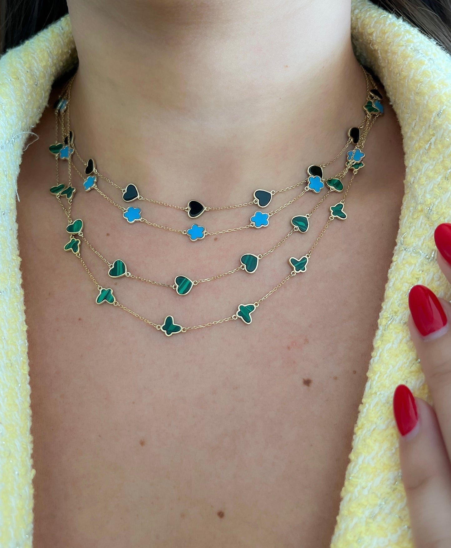 Inlay Fancy Necklace