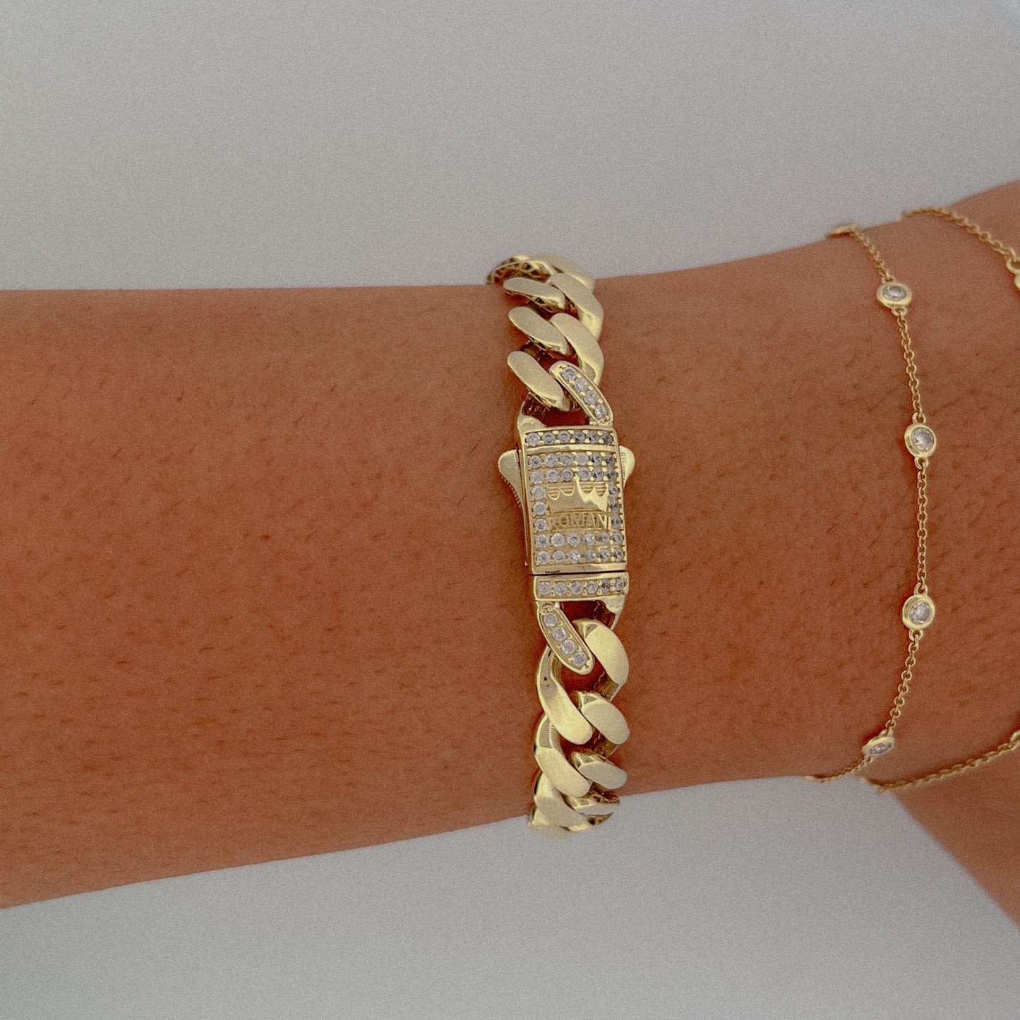 9MM Monaco Bracelet 14K