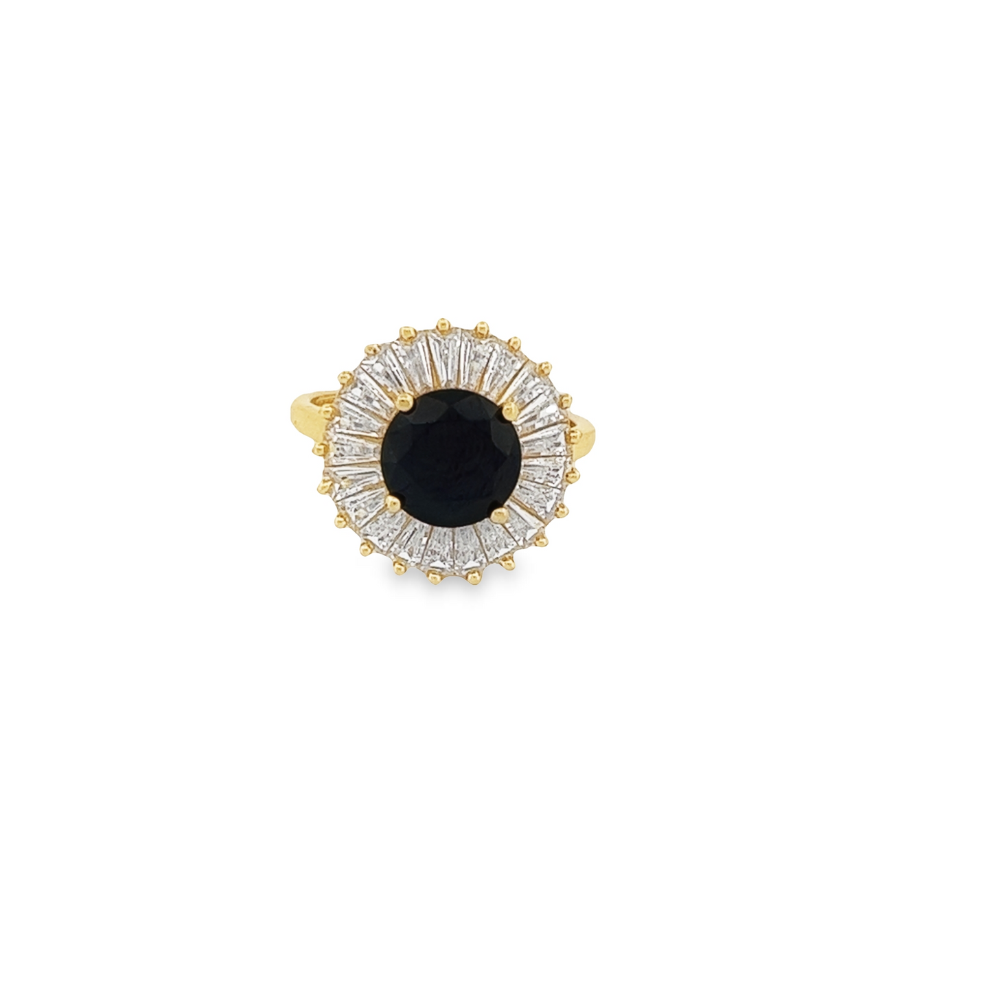 Georgina Round Blue Ring