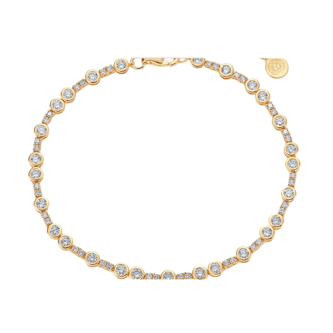 14K Yellow Gold Lab Grow Diamond Bracelet