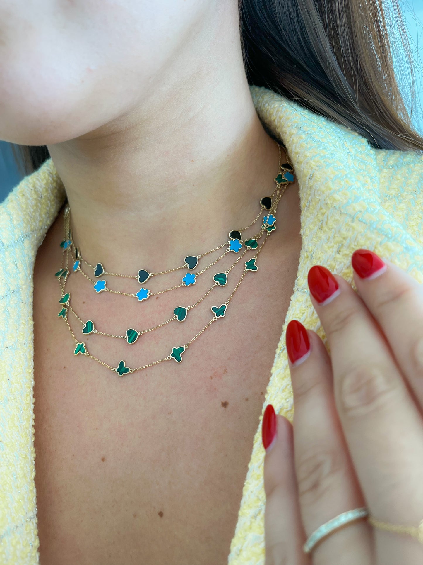 Inlay Fancy Necklace