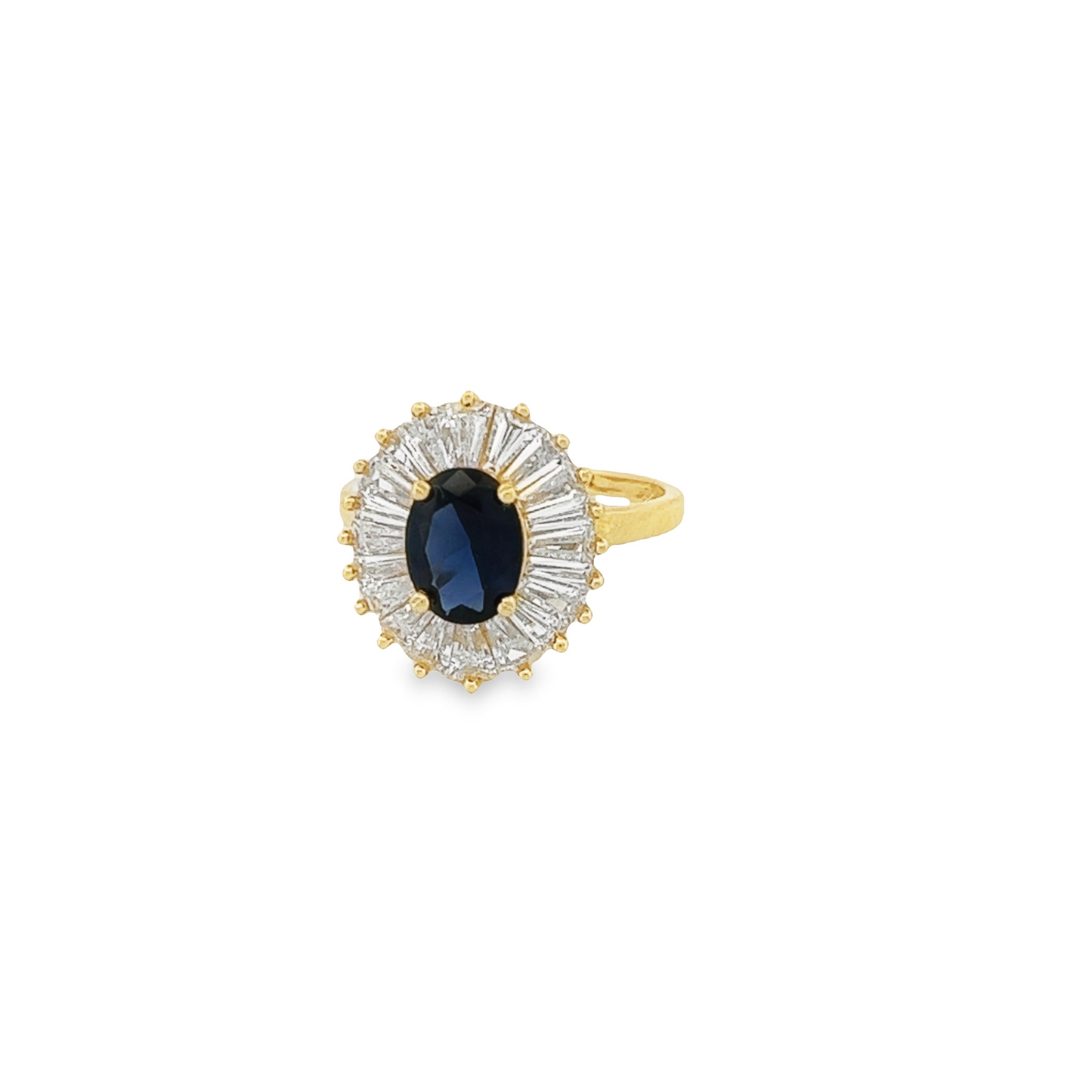 Georgina Oval Blue Ring