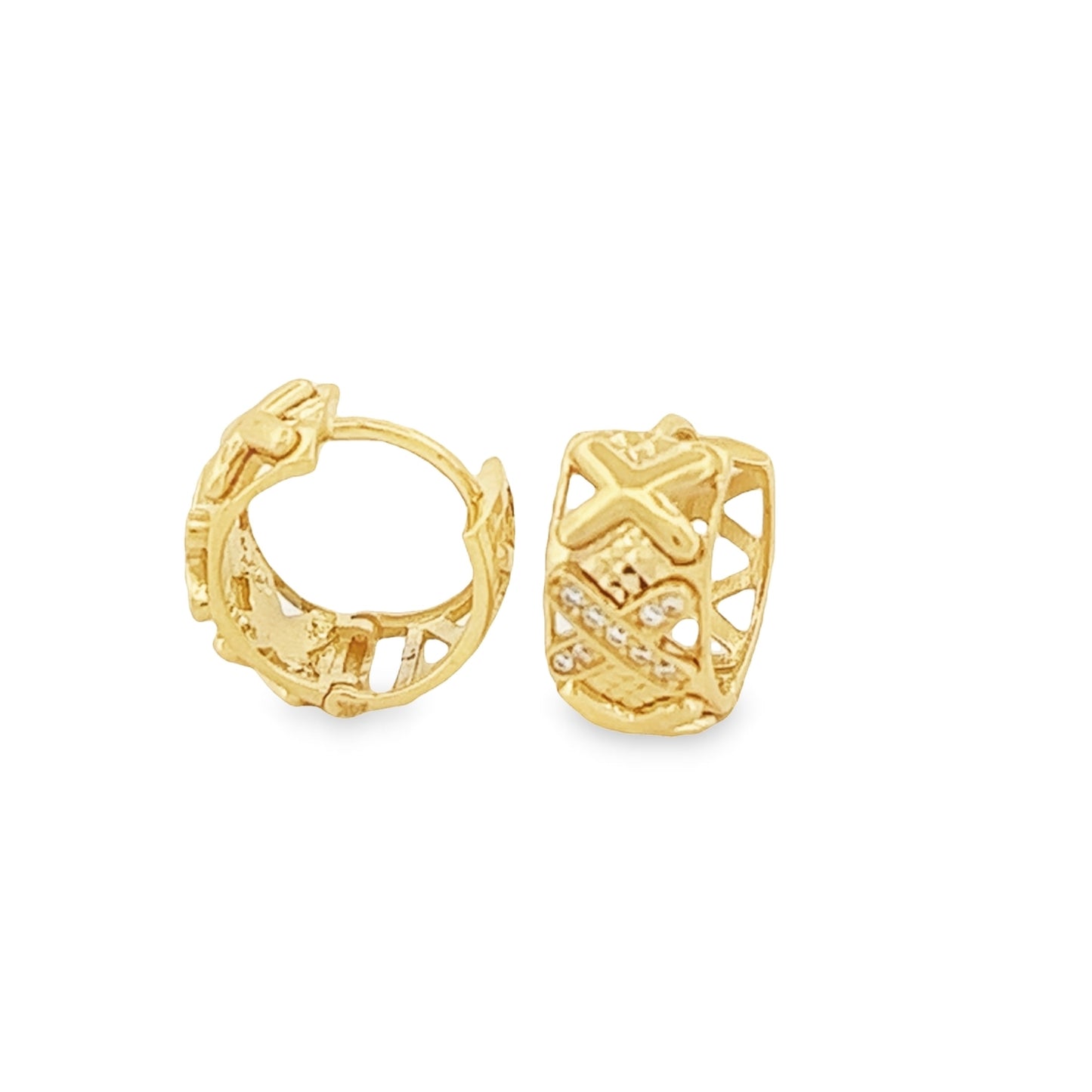 13MM Xoxo Hoops 14K