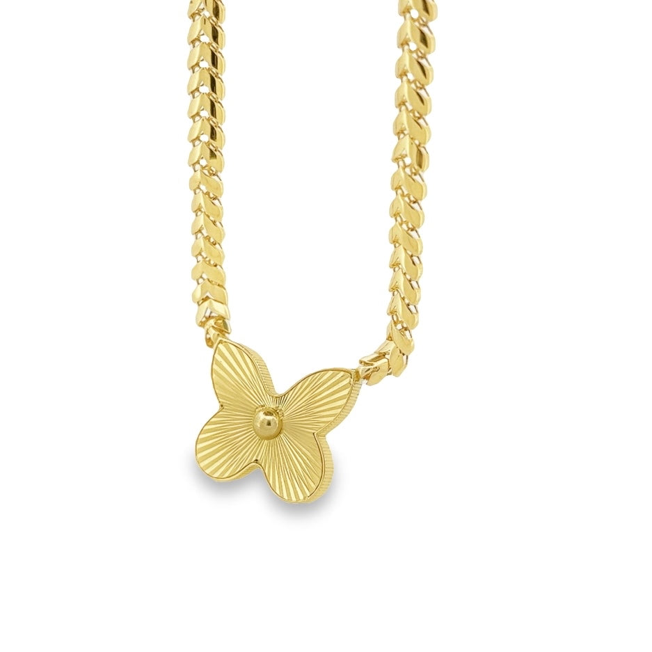 10k Butterfly Necklace