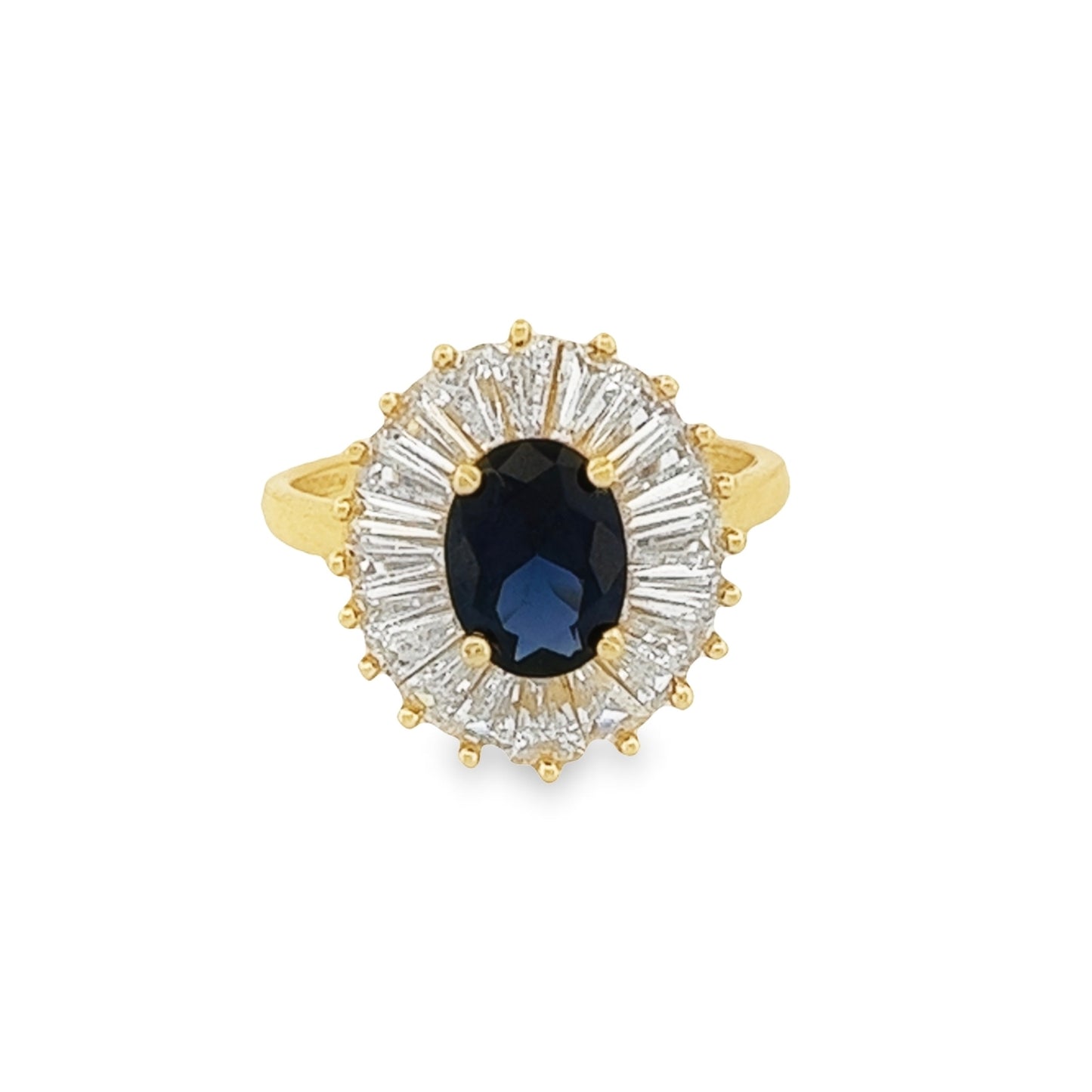 Georgina Oval Blue Ring