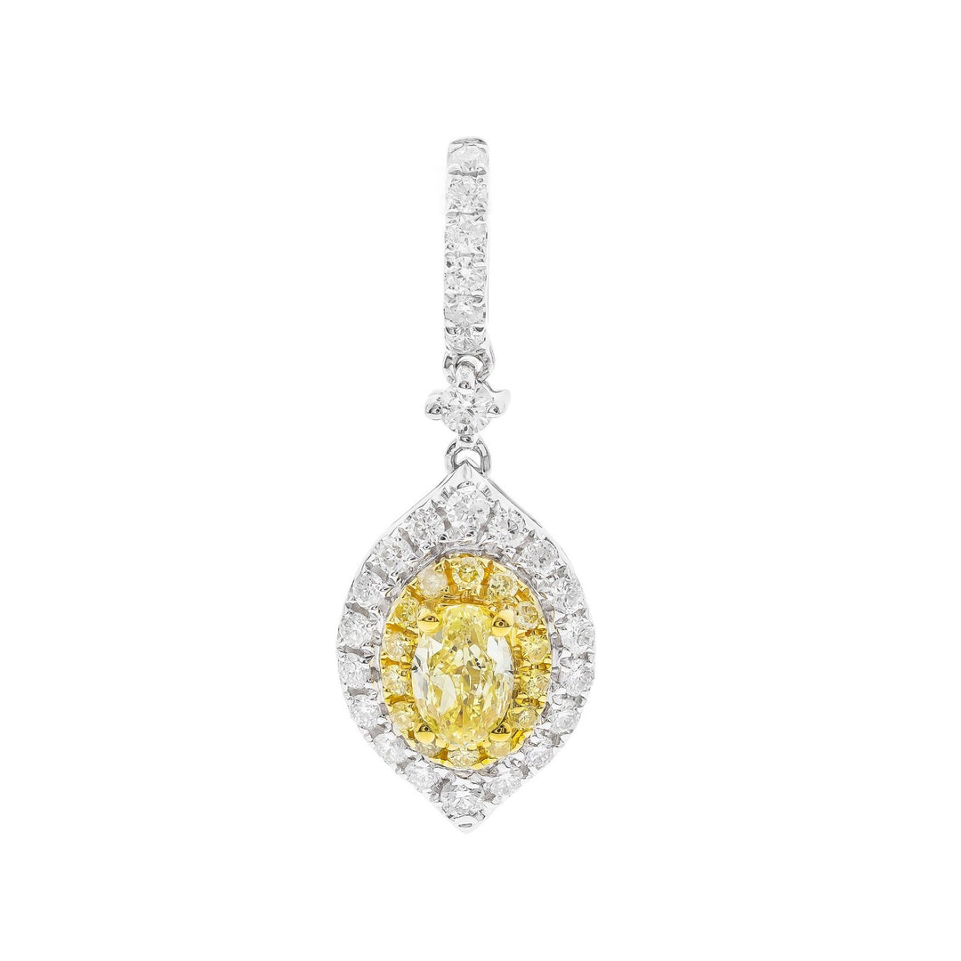 18K TT YELLOW DIAMOND-YD PENDANT