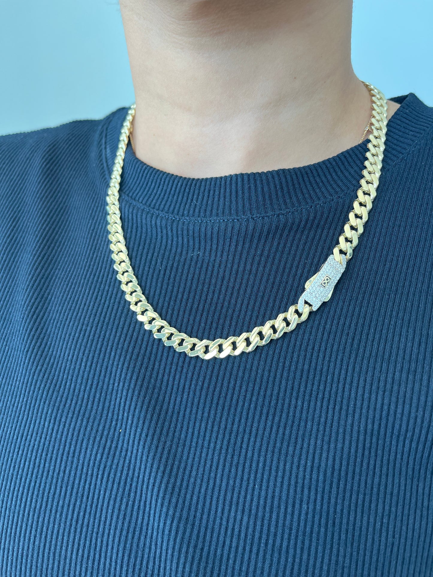 10K 8mm Monaco Necklace