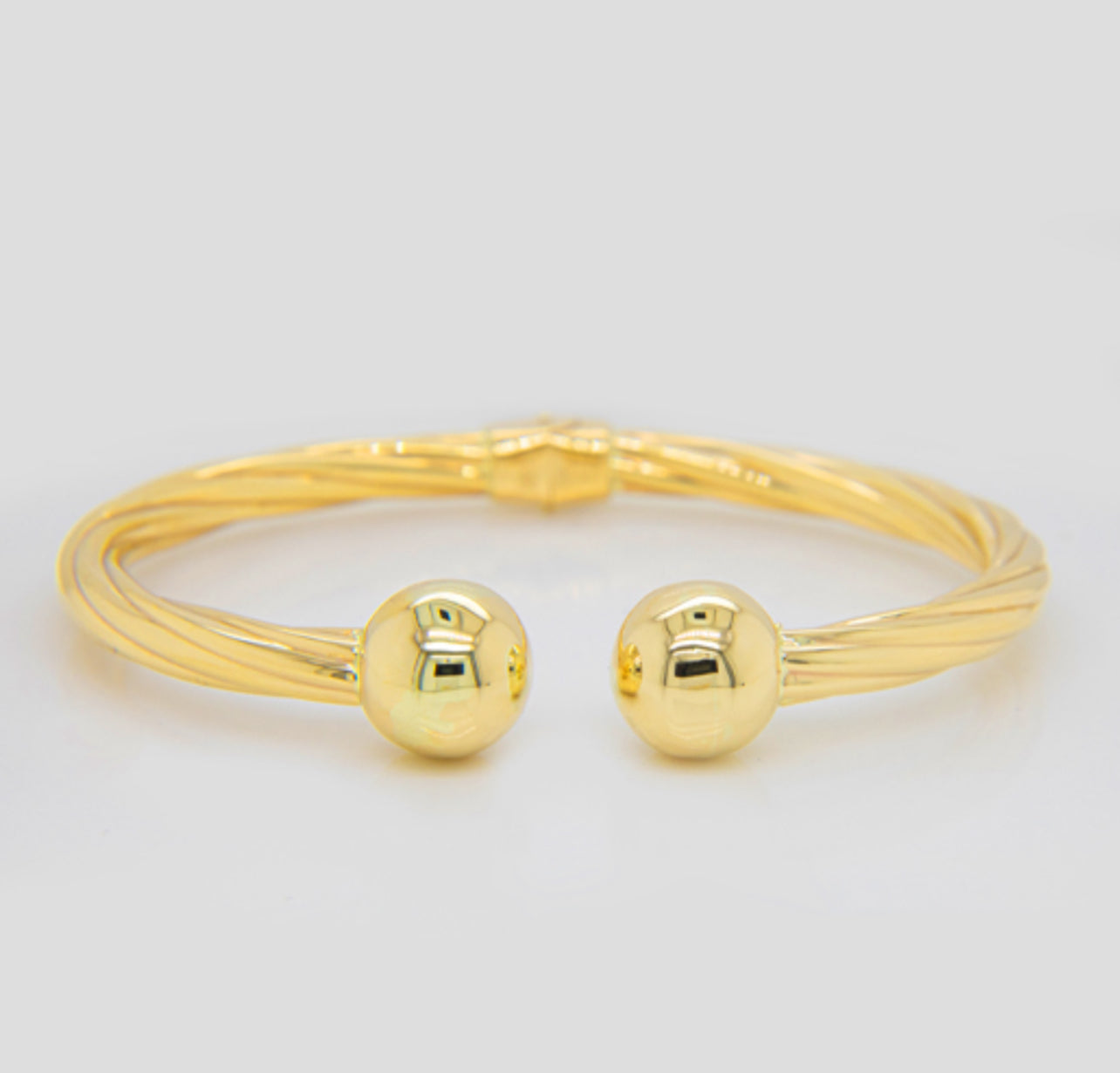 Bracelet Torcido y Bolas Talla Mediano