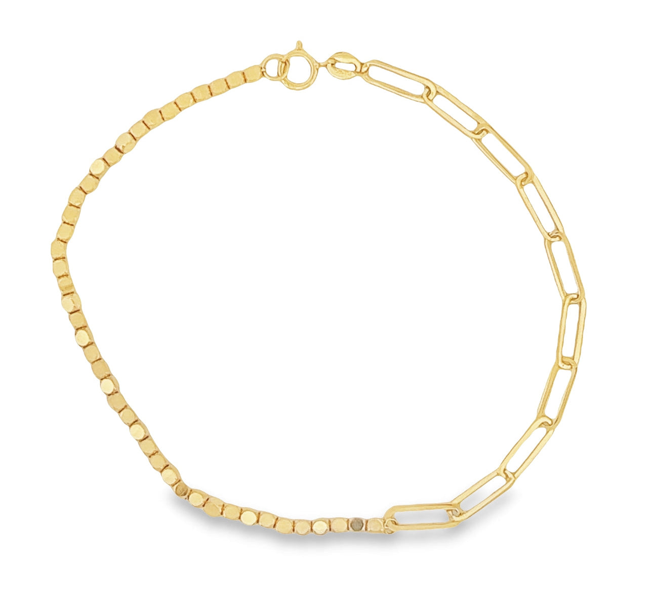 Paper Clip + Boxes Bracelet