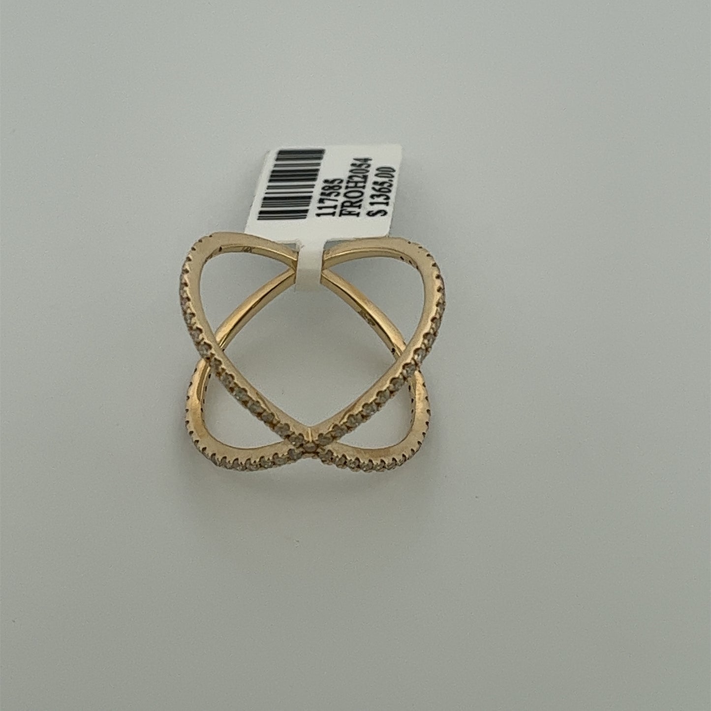 0.50 Ct Diamond Crossover Ring