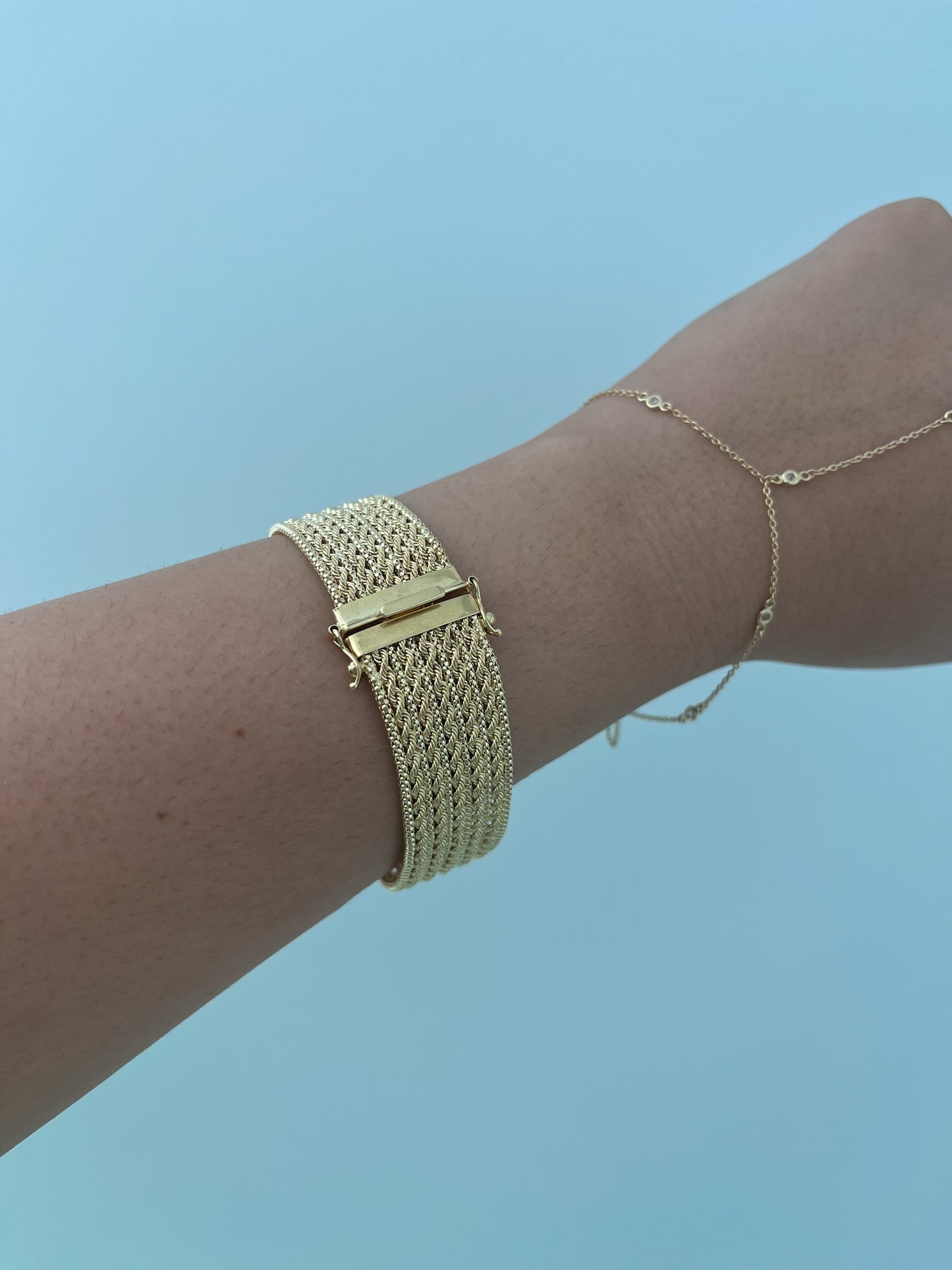 14K SOLID FLAT Cleopatra