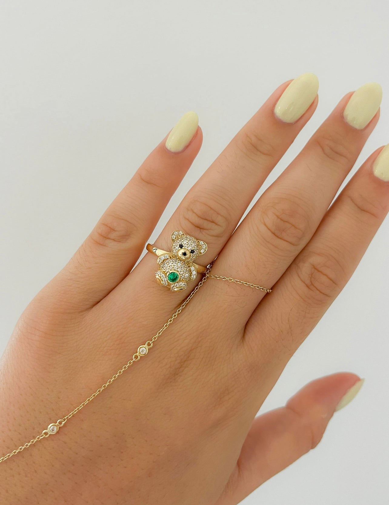 Oso + Green Stone Ring