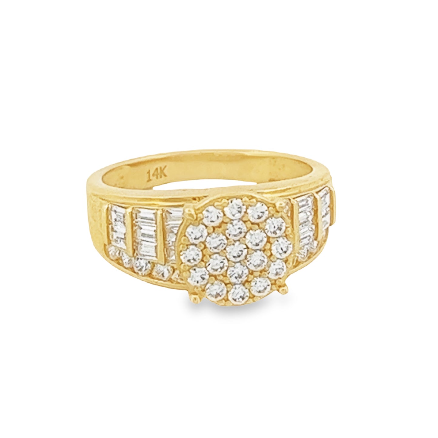14K Princesa Circle CZ Ring