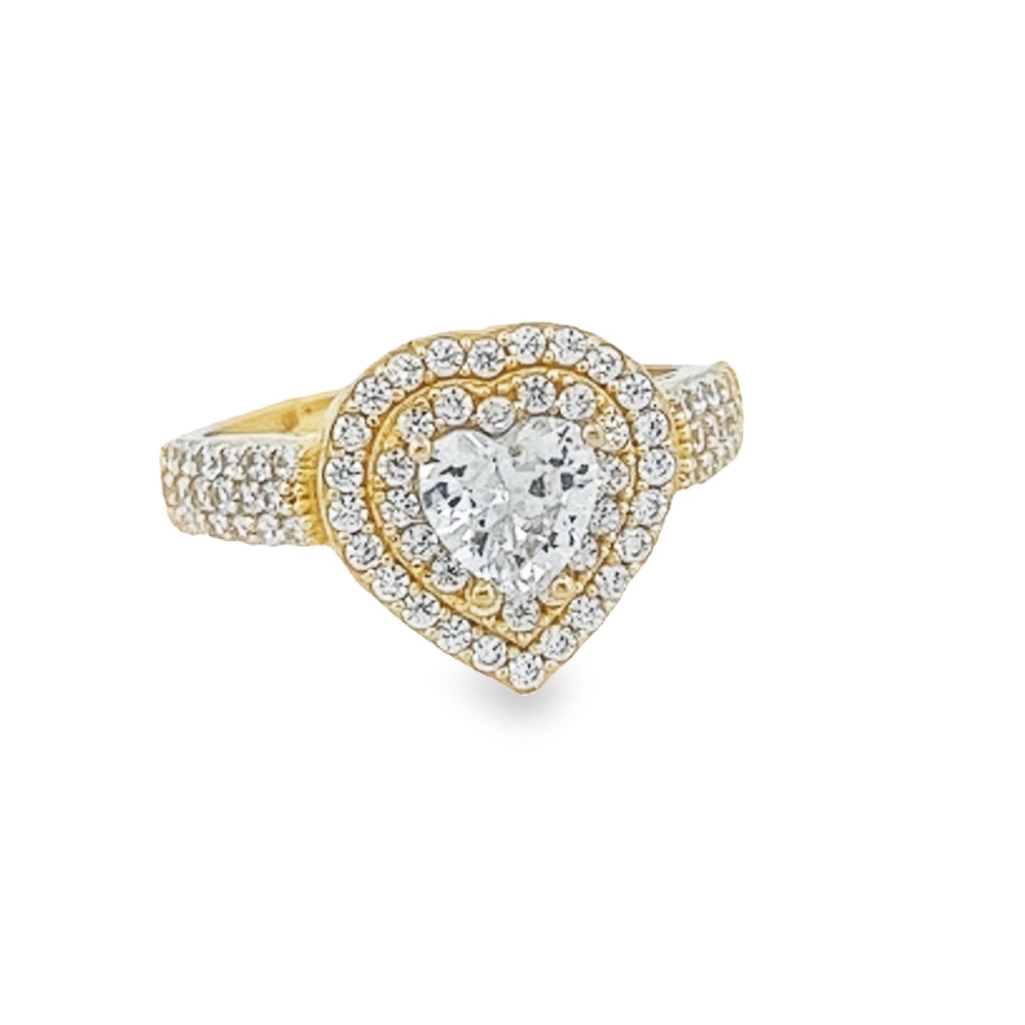 Clear Stone Corazon Ring