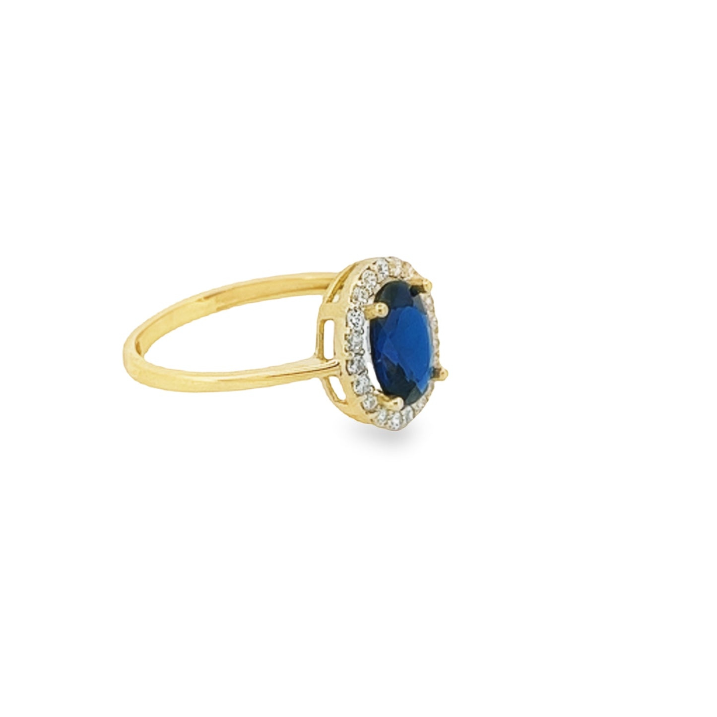 Oval Blue Stone Ring