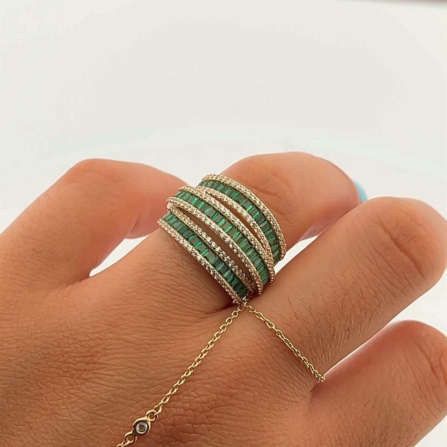 Verde Cz Ring
