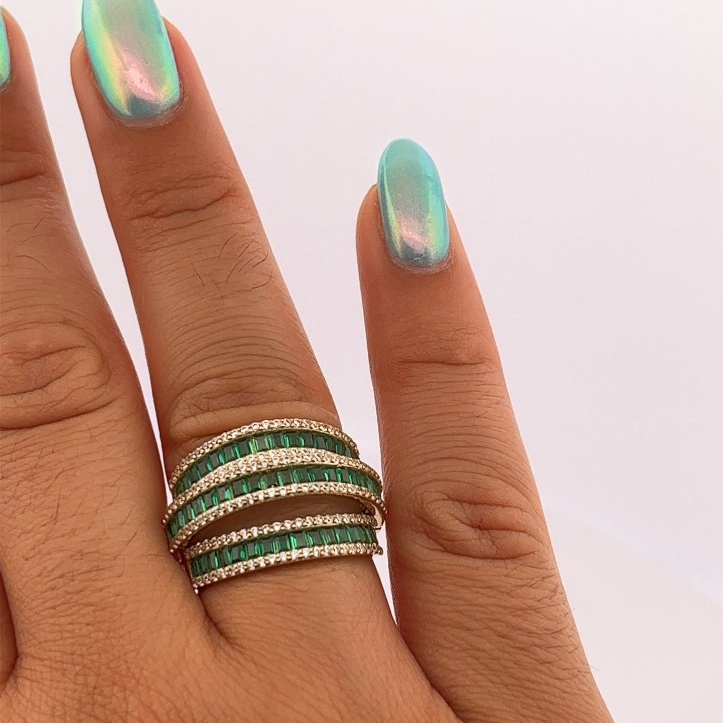 Verde Cz Ring