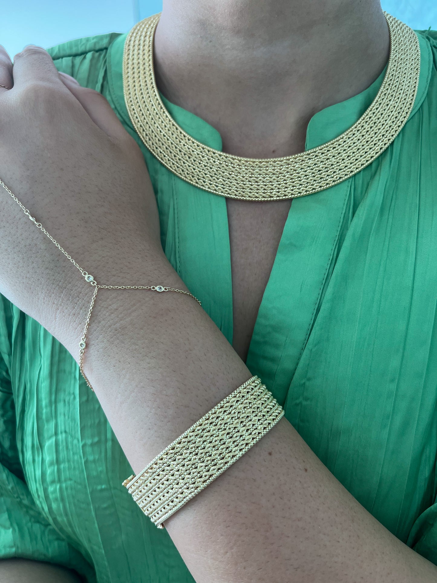 14K SOLID FLAT Cleopatra