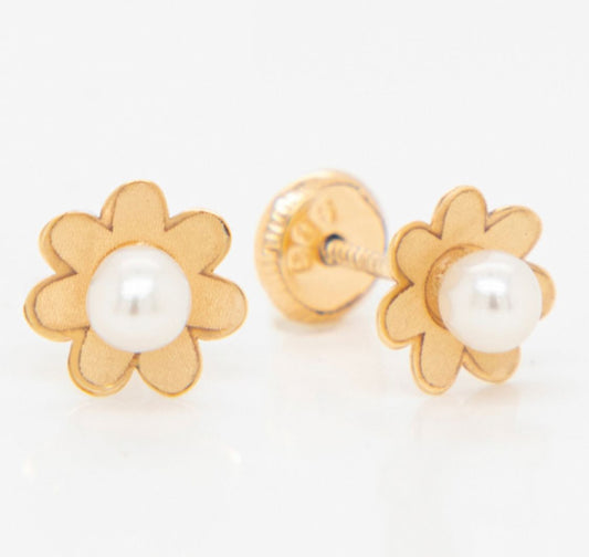 Florecita + Perla Girls Earrings