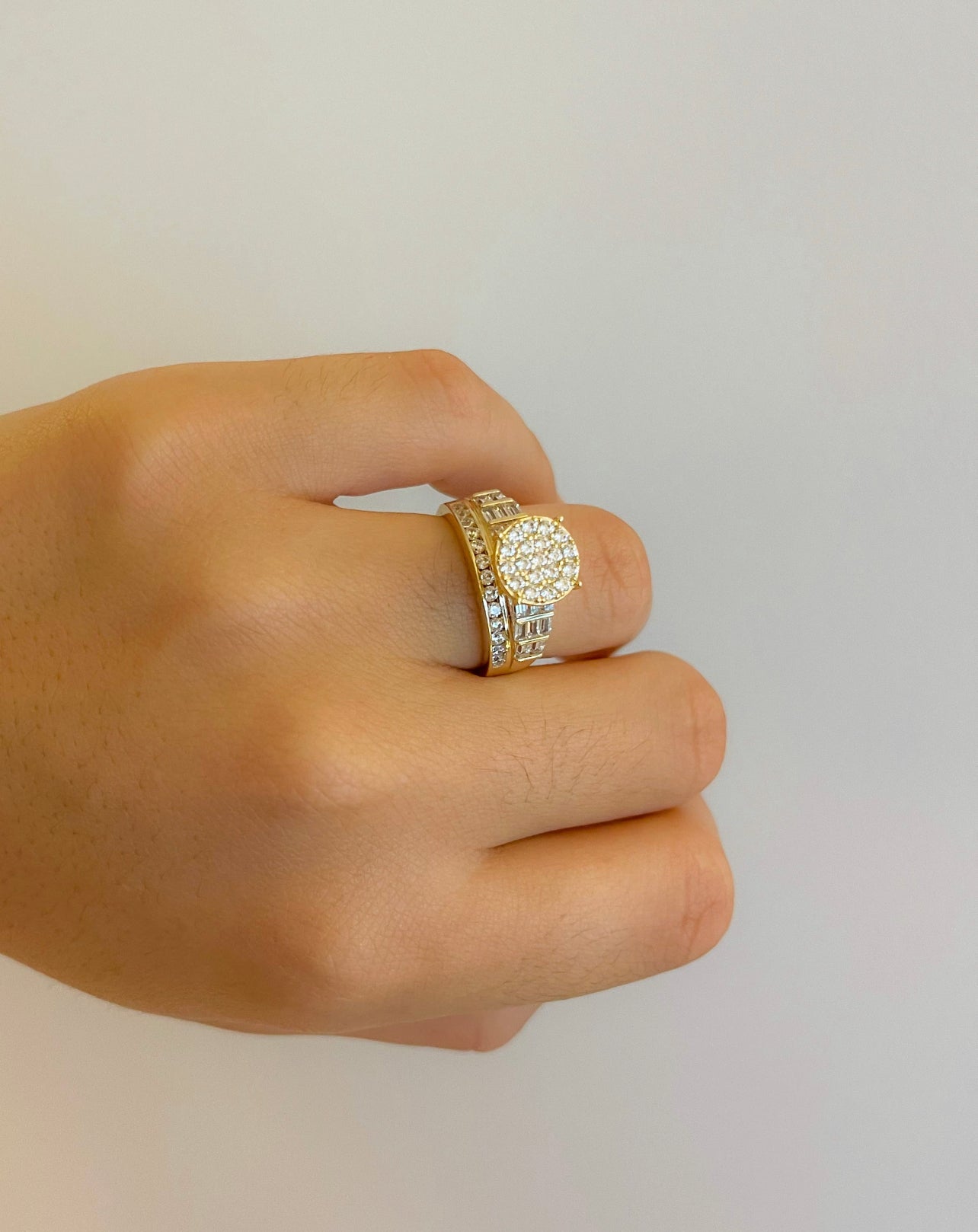 14K Princesa Circle CZ Ring