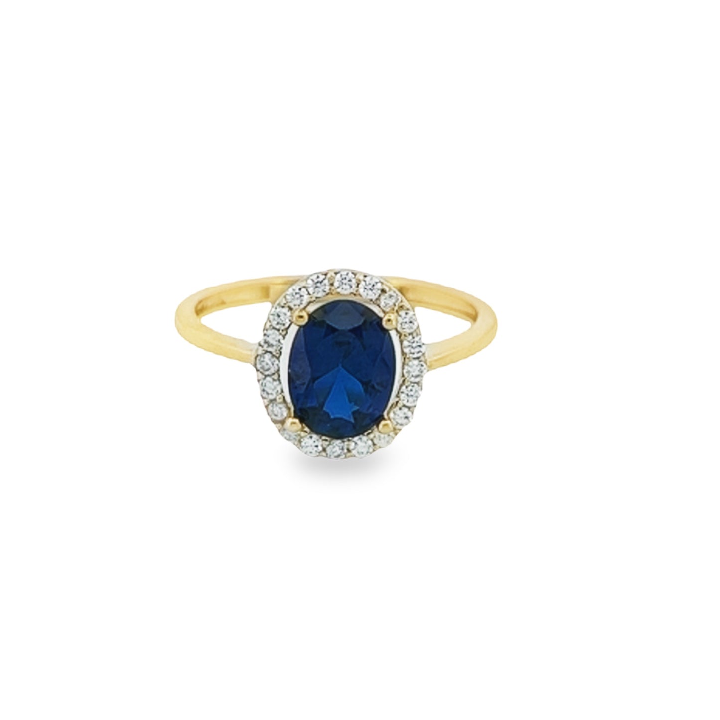 Oval Blue Stone Ring