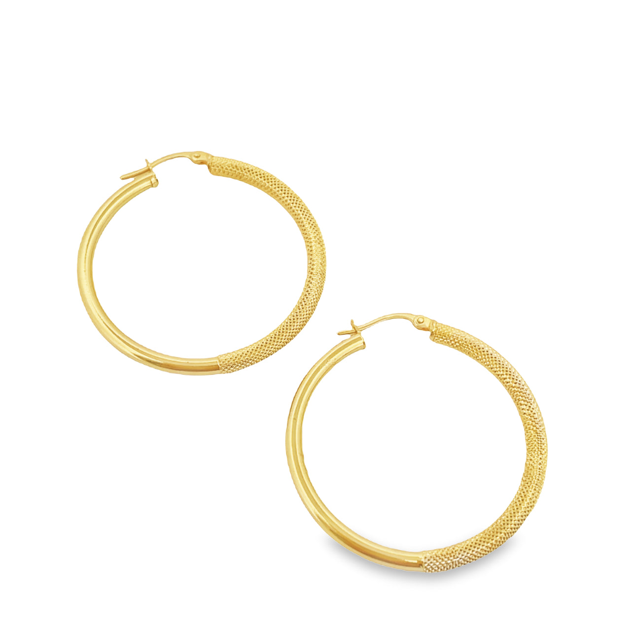 Half Side Plain medium Large Argollas