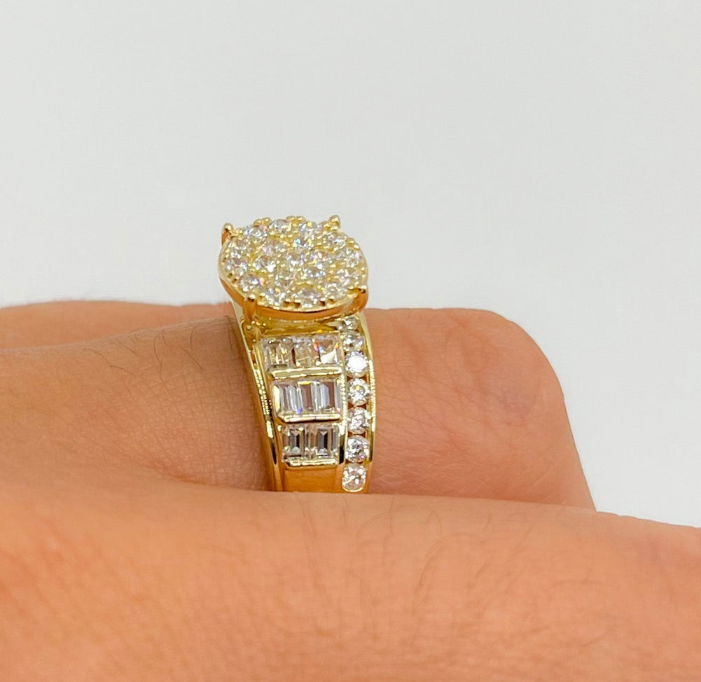 14K Princesa Circle CZ Ring