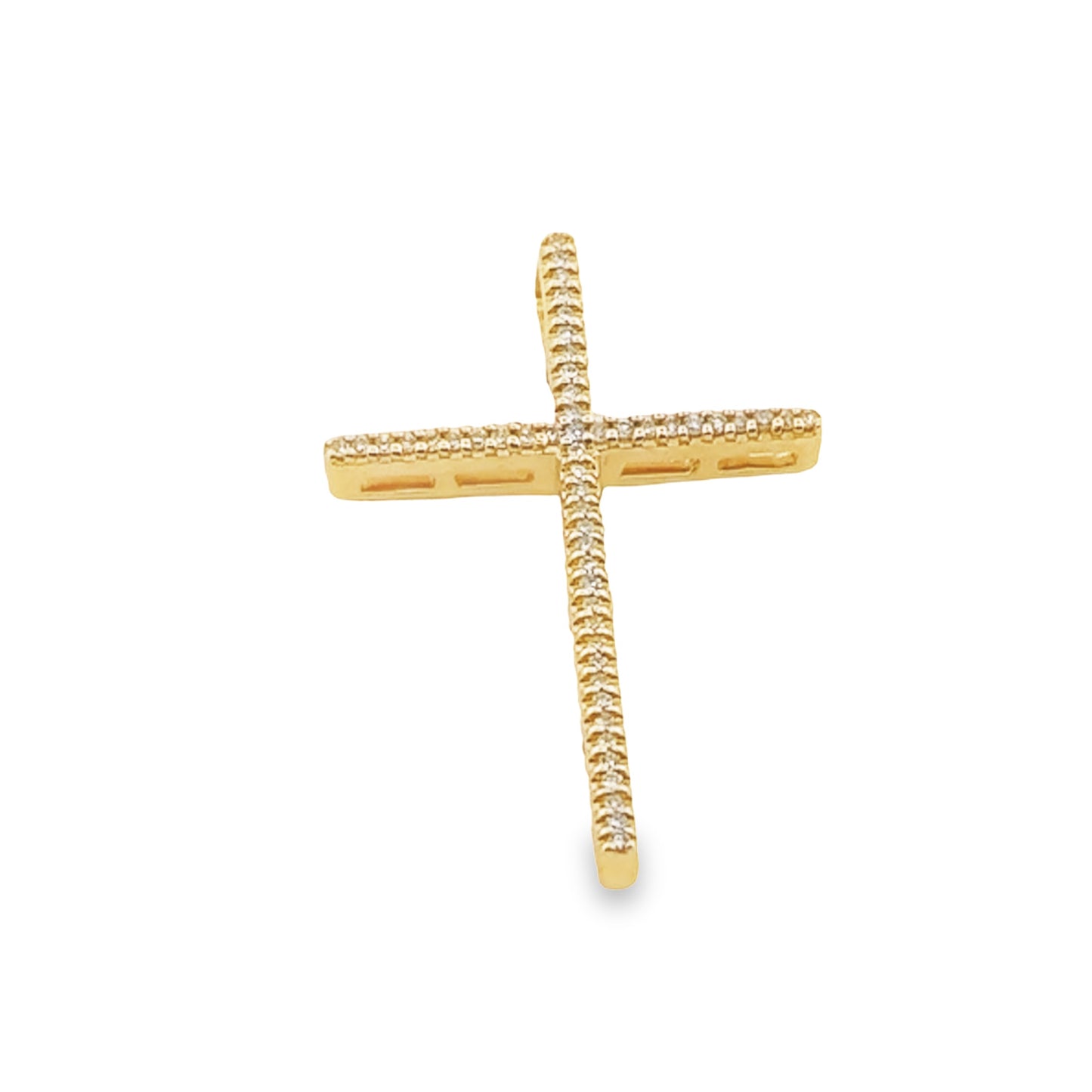0.13 ct Small Diamond Cruz Necklace