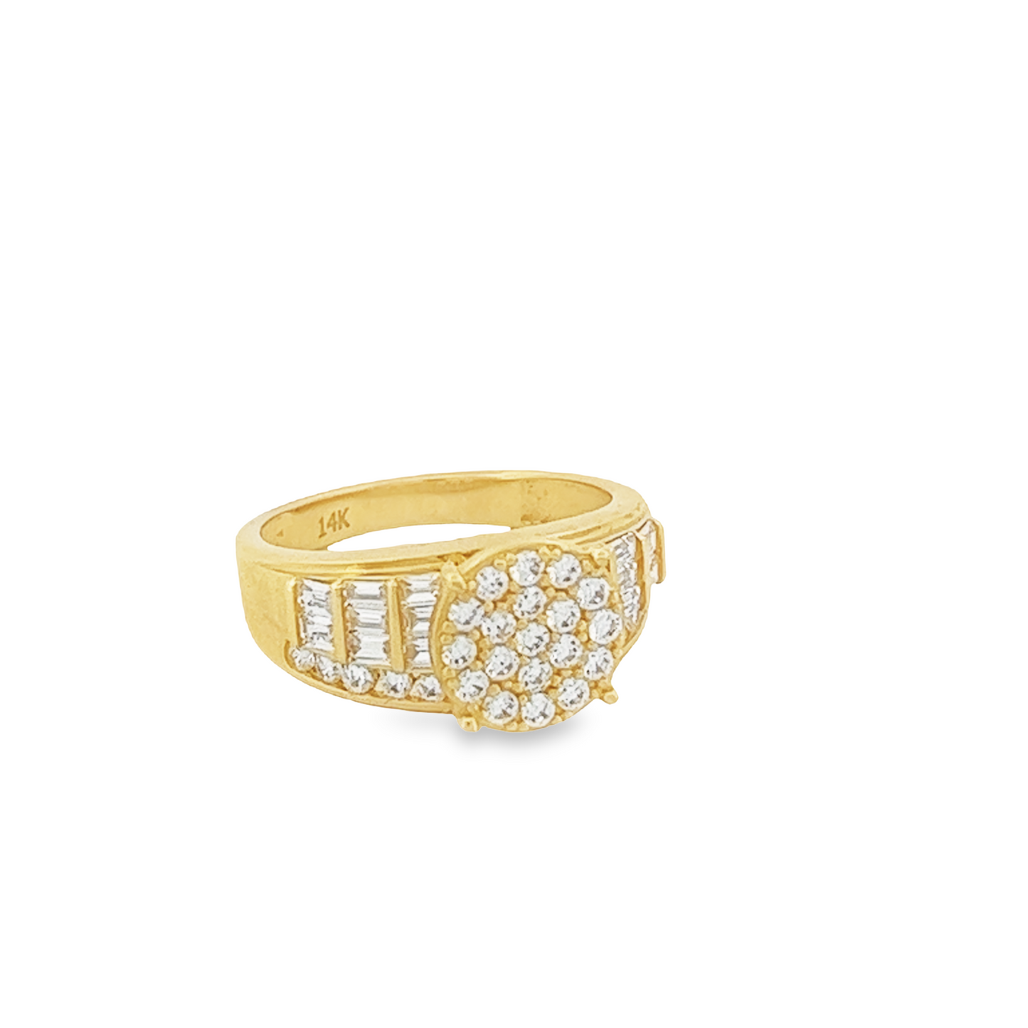 14K Princesa Circle CZ Ring