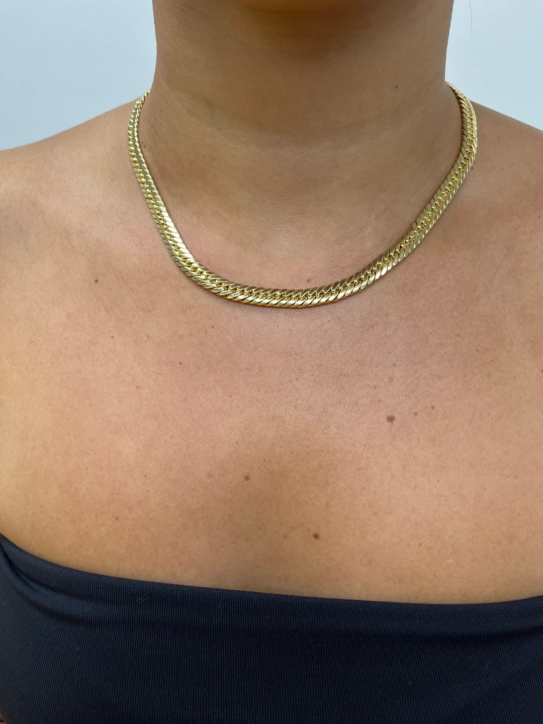 14K Cuban Hollow Set 6.7mm