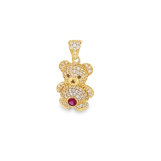 Oso Pendant Red Cz