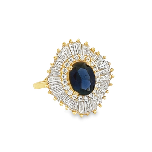 Georgina Blue Stone Ring