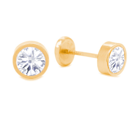 Round Stone Earrings