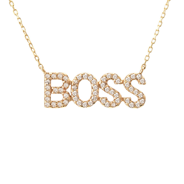 14K Diamond Boss Necklace