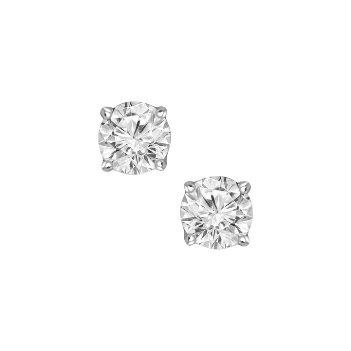 18K White Gold Lab Diamond Studs