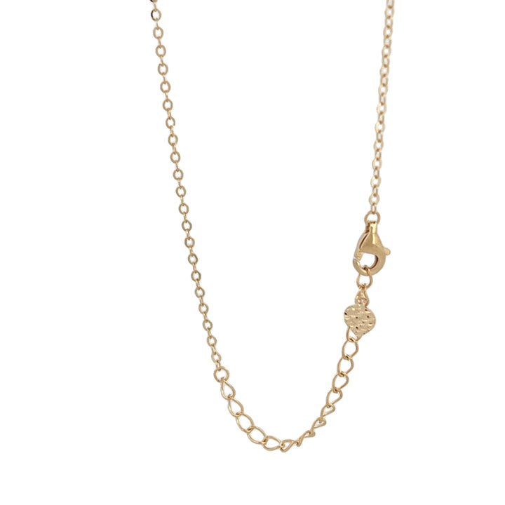 14K Layers All Black Butterfly Trebol and Heart Necklace