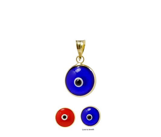 Blue Turkish Eye Pendant Ojo Turco