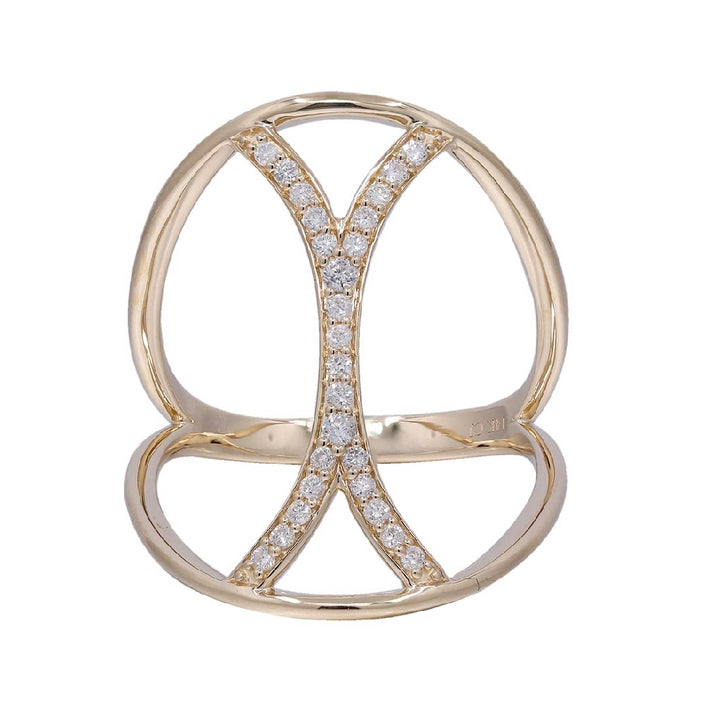 14K Yellow Gold Diamond Ring