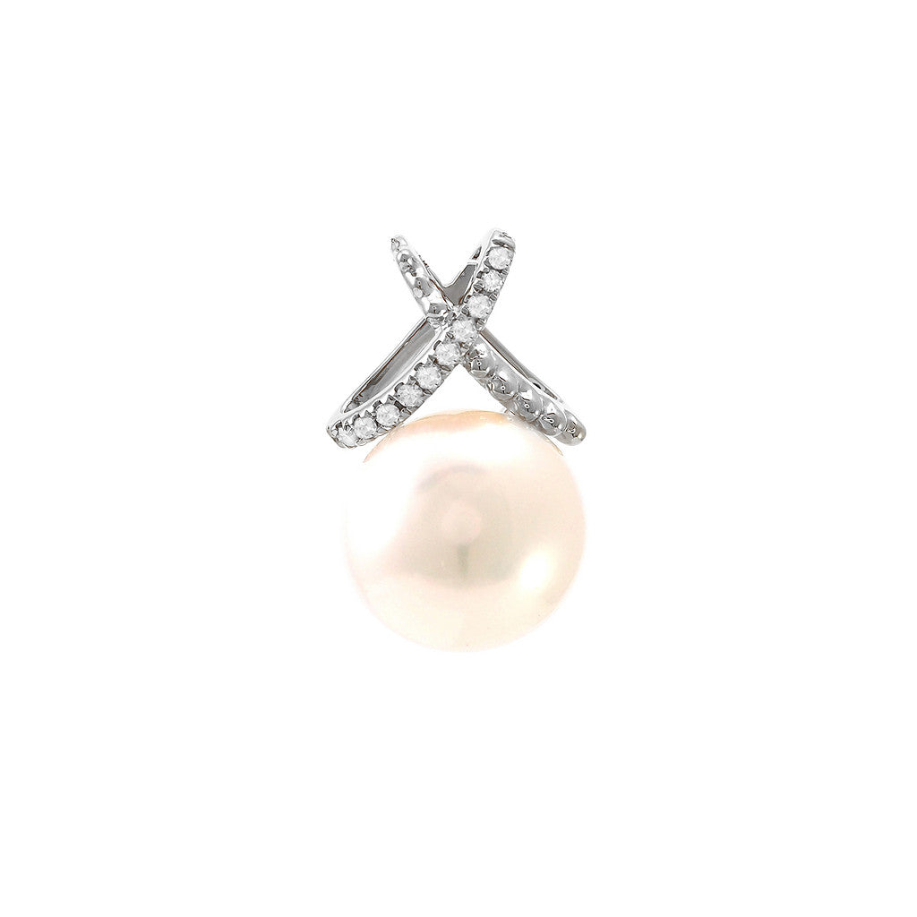 14K Yellow Gold Single Prong Pearl Pendant