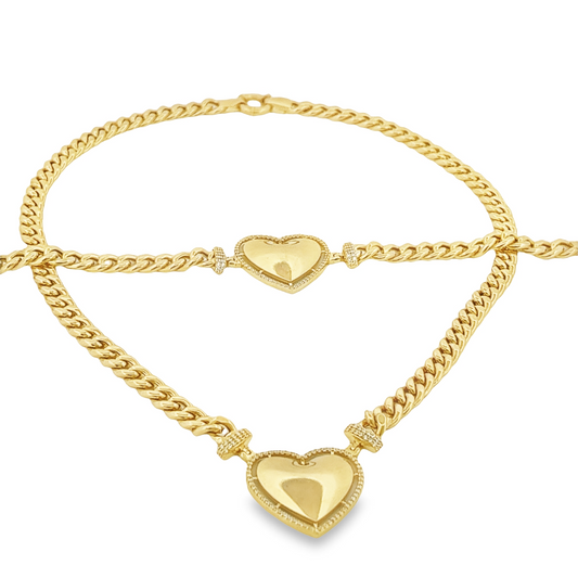 Fancy Corazón Set + Cuban Italian Link