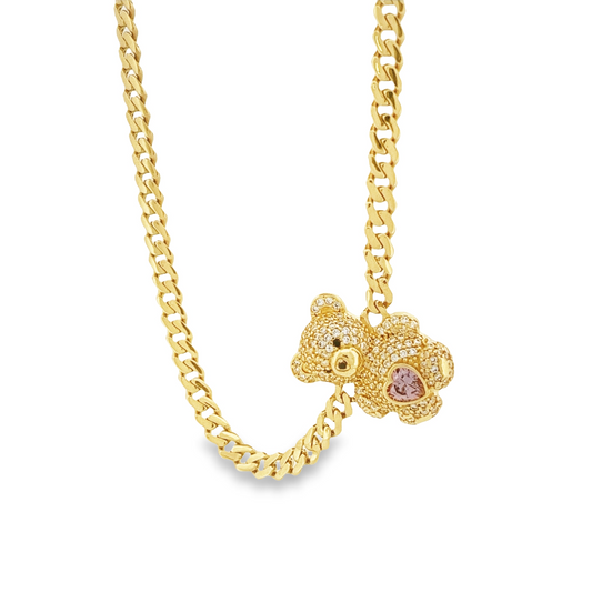 14K Baby Monaco + Osito Necklace