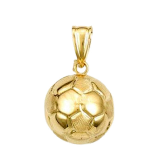 13mm x 31mm 14k Gold Pelota de Futbol ⚽️ 14k gold pendant