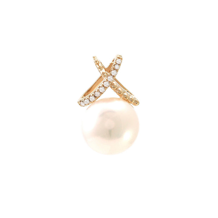 14K Yellow Gold Single Prong Pearl Pendant