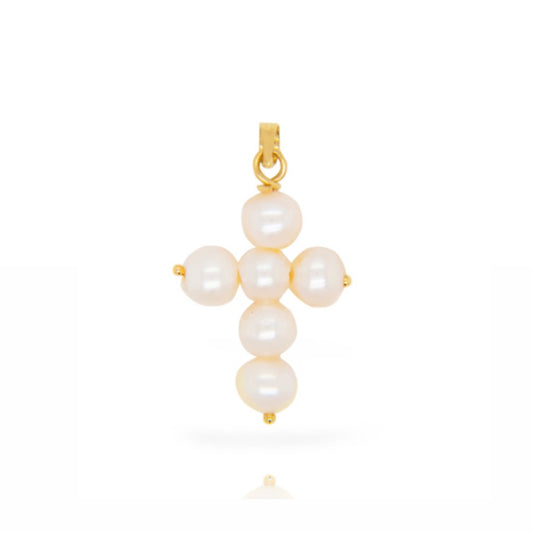 Perla Cruz Pendant Pearl Cross